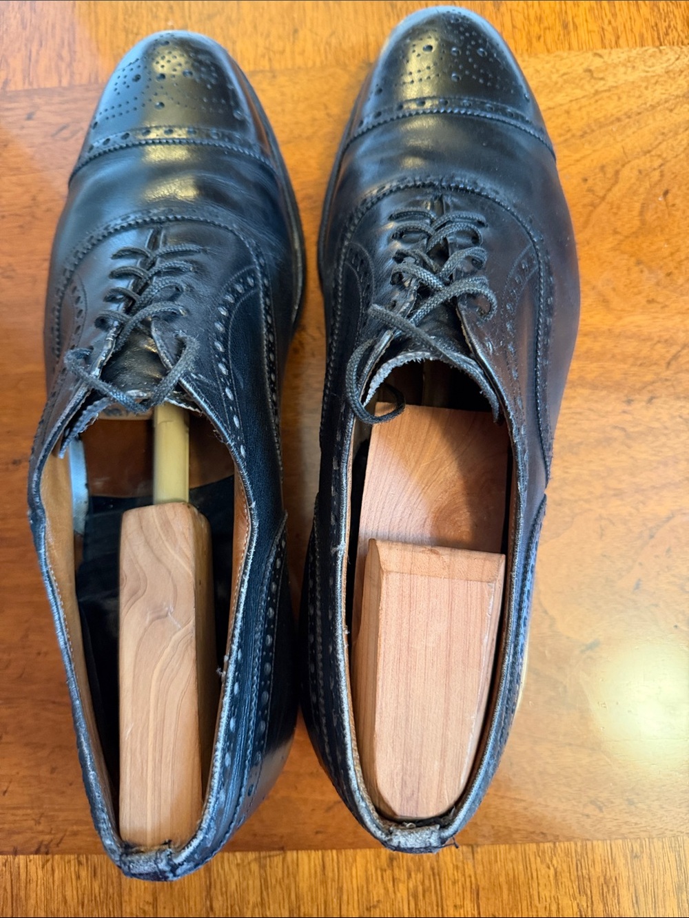 Church's Black Leather Brogue Oxfords